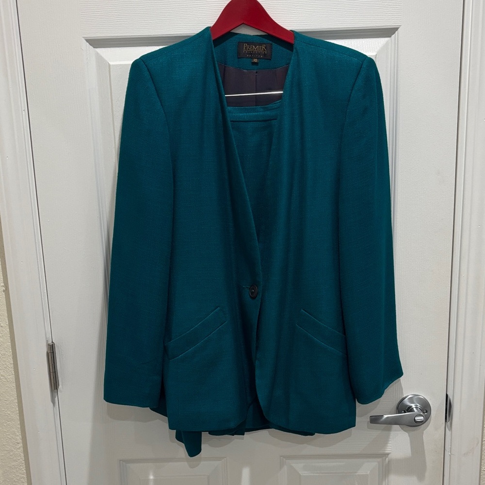 Vintage Premier Collection Teal Suit